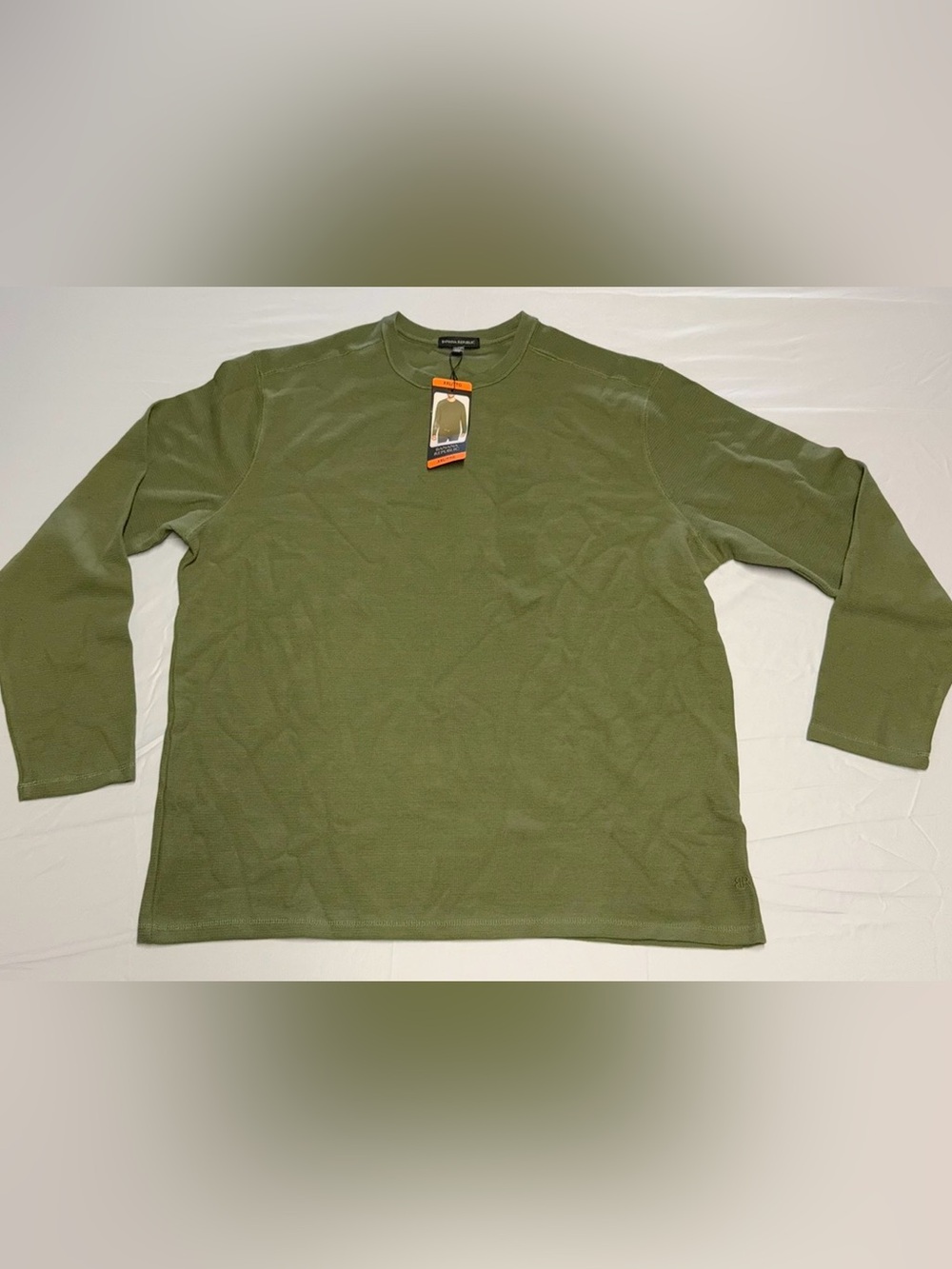 Banana Republic Men’s Olive Green Long Sleeve Crew Shirt - Size XXL / NWT
